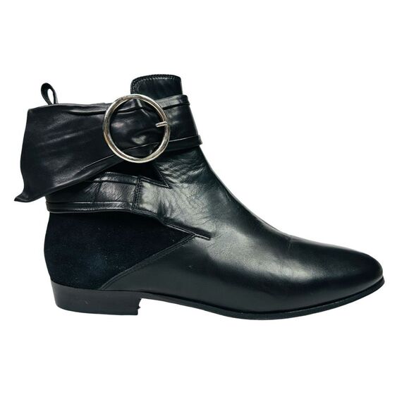 IRO Omel Black Leather Bootie - Size 40 (8.5US) - $450 Retail - Picture 1 of 10